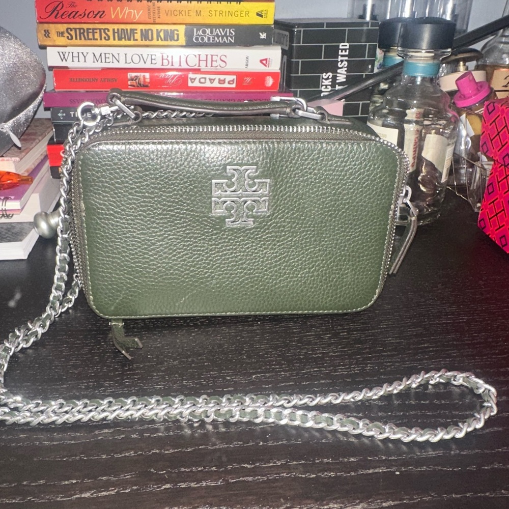 Tory Burch Olive Green Crossbody Bag